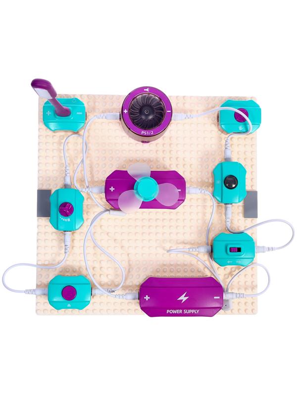 Электронный конструктор, 25 деталей, 48 схем