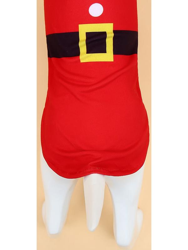 Толстовка для собак с колпаком Santa, размер L (ДС 35, ОГ 45 см)