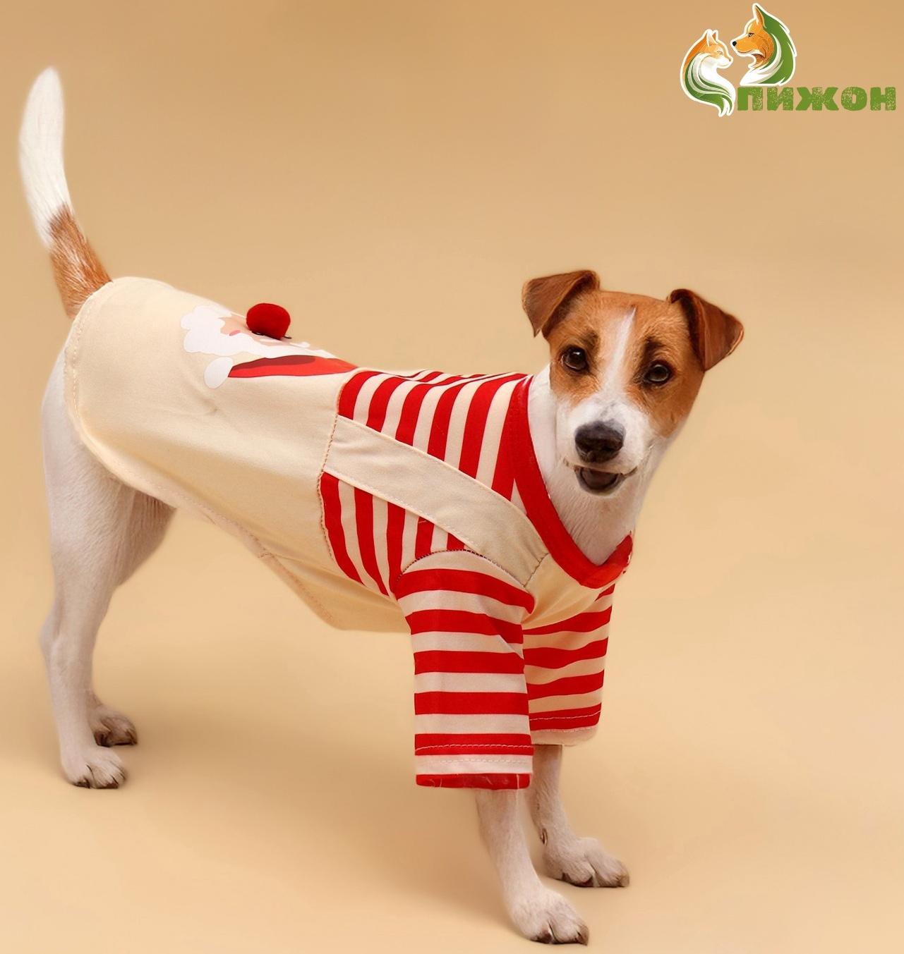 Футболка для животных Santa, XL (ДС 40, ОГ 50 см)