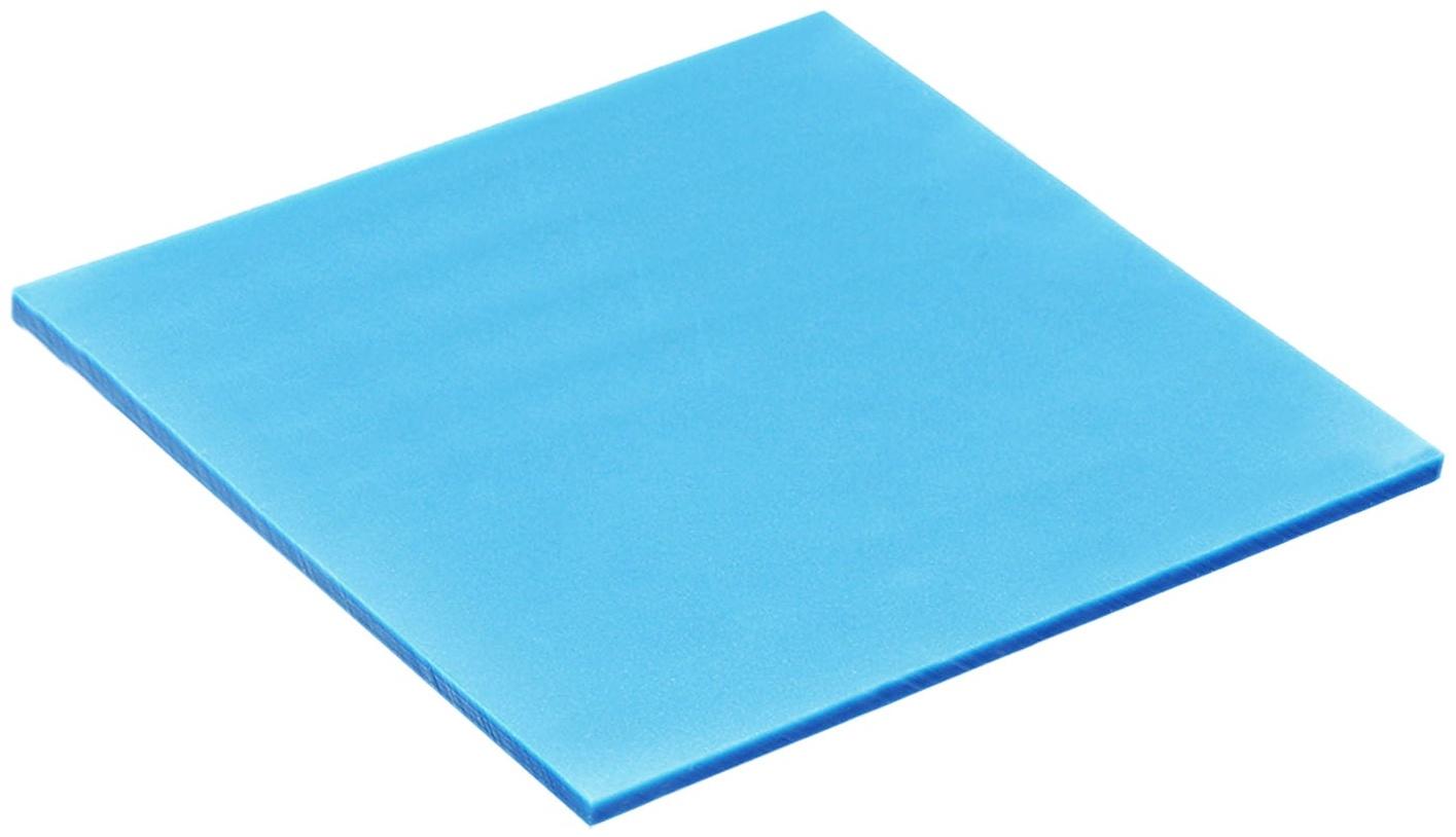 Блок с липким краем 76мм х 76мм 50л пластик прозрачный синий перламутр