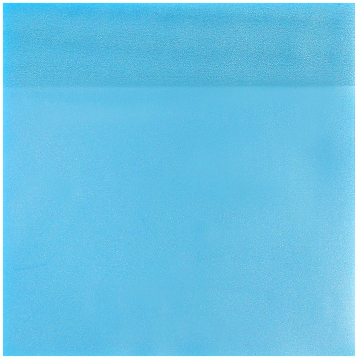 Блок с липким краем 76мм х 76мм 50л пластик прозрачный синий перламутр