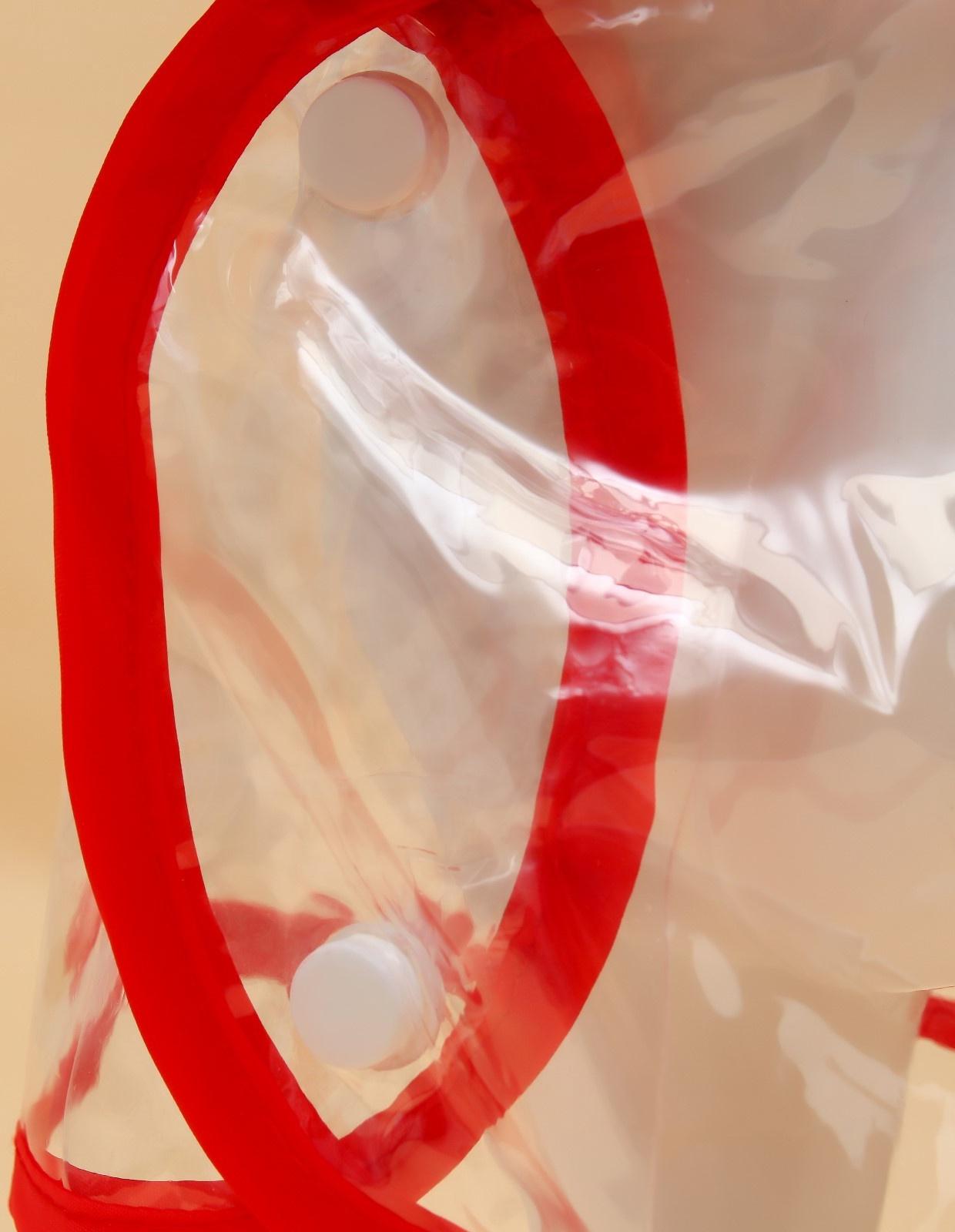 Дождевик для собак, размер L  (ДС 30, ОГ 41-46, ОШ 42 см), красный