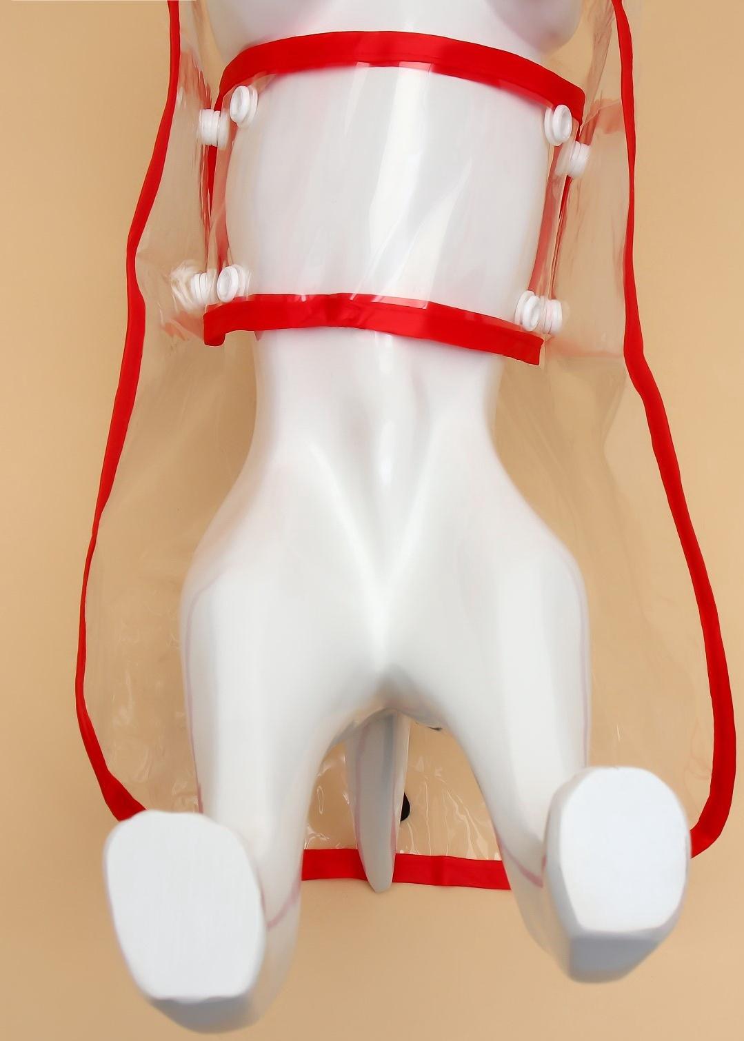 Дождевик для собак, размер L  (ДС 30, ОГ 41-46, ОШ 42 см), красный