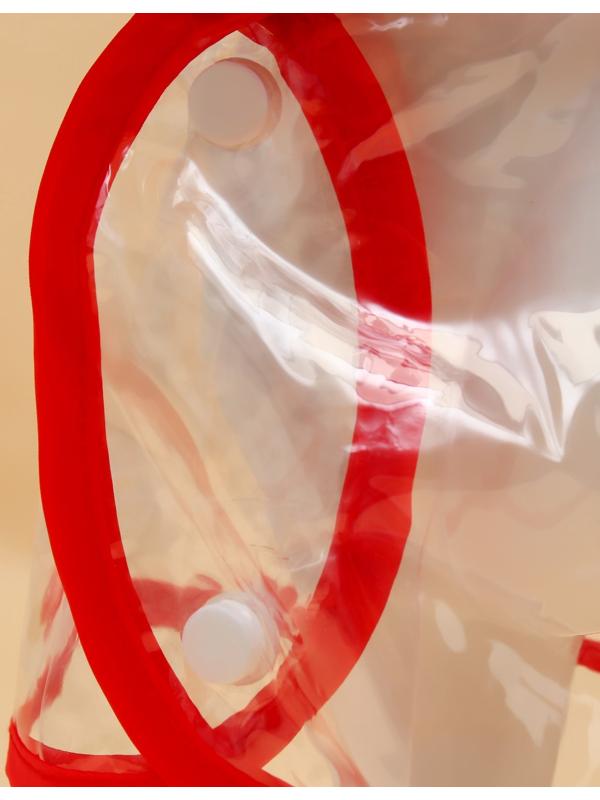 Дождевик для собак, размер L  (ДС 30, ОГ 41-46, ОШ 42 см), красный