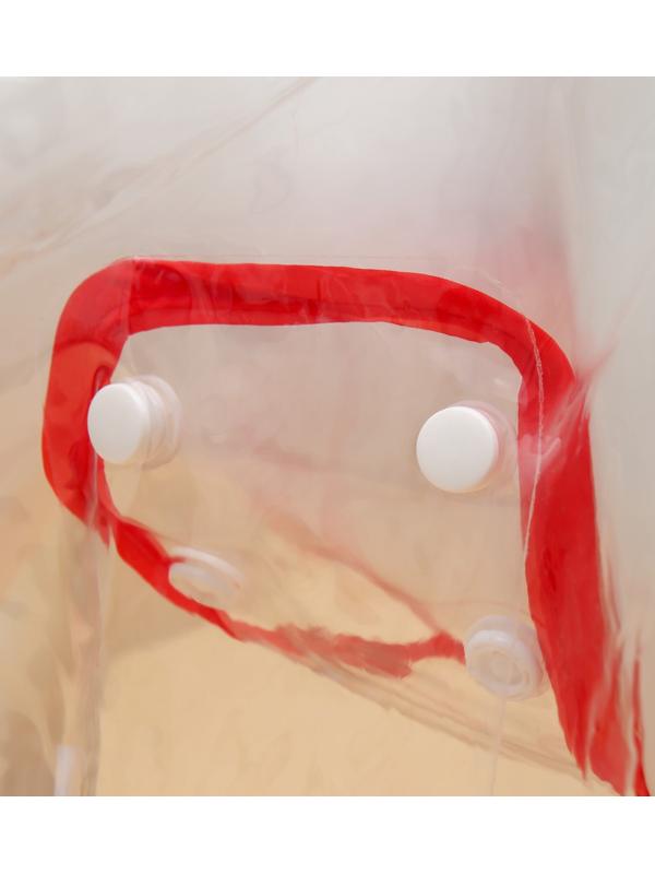 Дождевик для собак, размер L  (ДС 30, ОГ 41-46, ОШ 42 см), красный