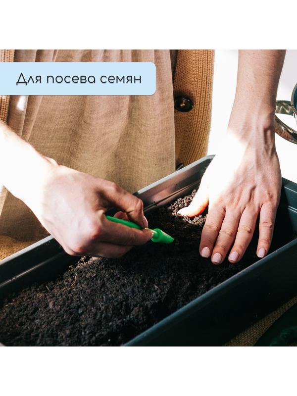 Ящик для рассады, 60×14.5×9 см, 4.5 л, пластик, МИКС