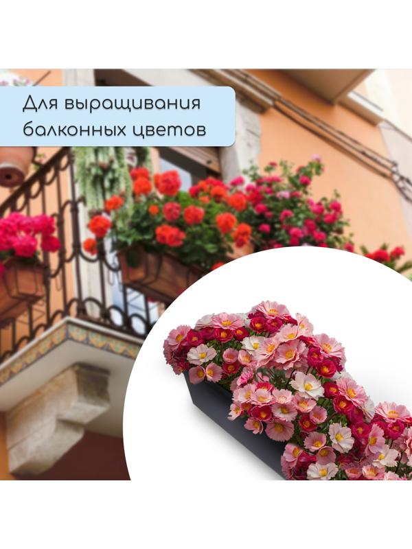 Ящик для рассады, 60×14.5×9 см, 4.5 л, пластик, МИКС