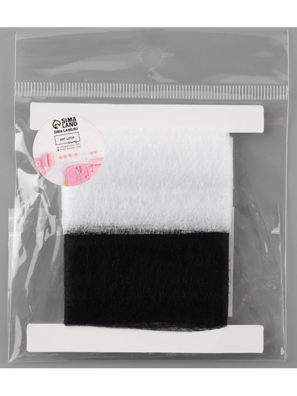 Набор паутинки клеевой, 15 мм, 3 м, 4 шт, цвет чёрный/белый