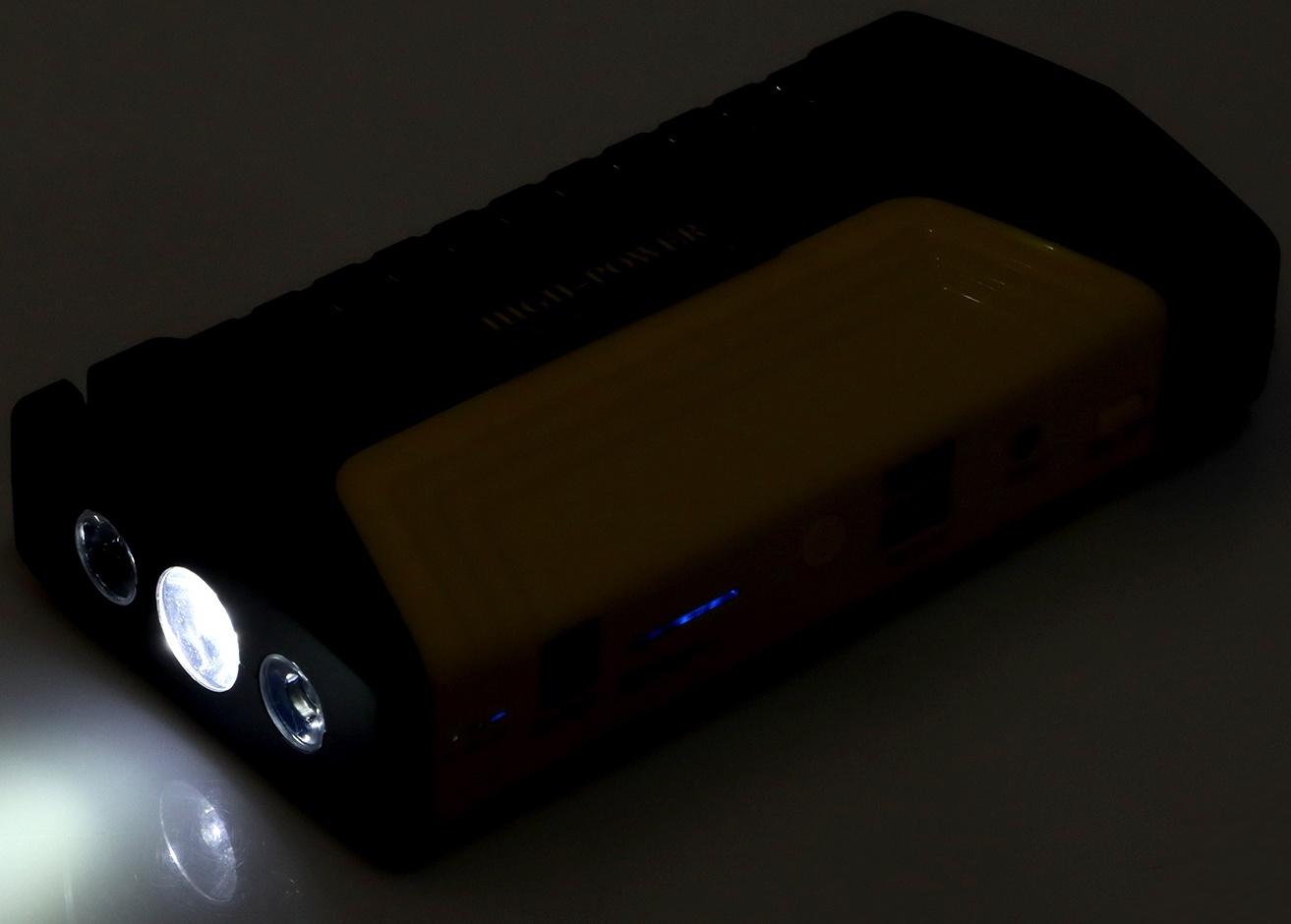 Пуско-зарядное устройство 5400 мАч, 3 LED, 2USB, DC 12V, компрессор