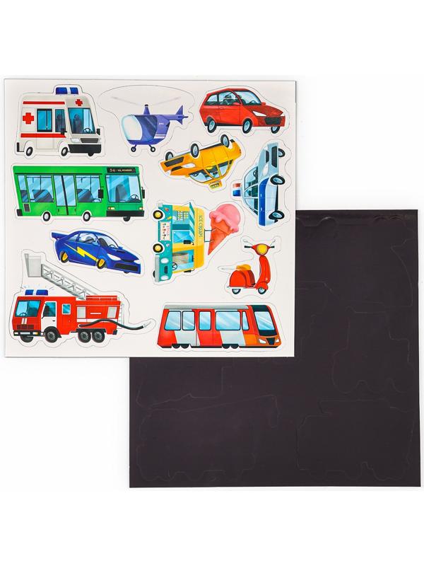 Настольная магнитная игра для малышей «‎Машинки», 28 х 20 см
