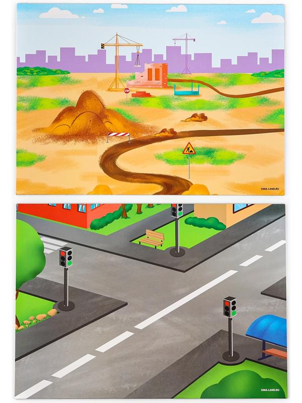 Настольная магнитная игра для малышей «‎Машинки», 28 х 20 см