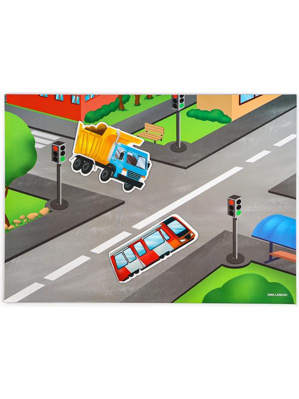 Настольная магнитная игра для малышей «‎Машинки», 28 х 20 см