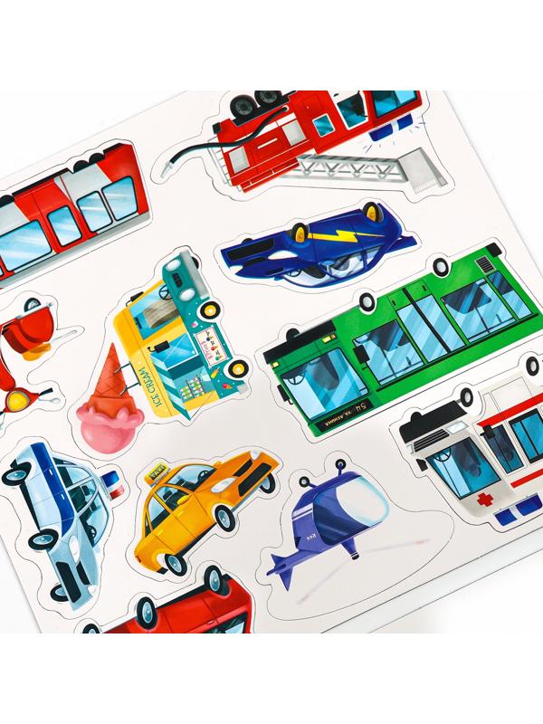 Настольная магнитная игра для малышей «‎Машинки», 28 х 20 см