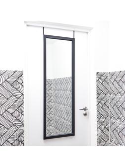 Зеркало Клик Мебель, дверное, подвесное, 400 х 1100 мм, черное