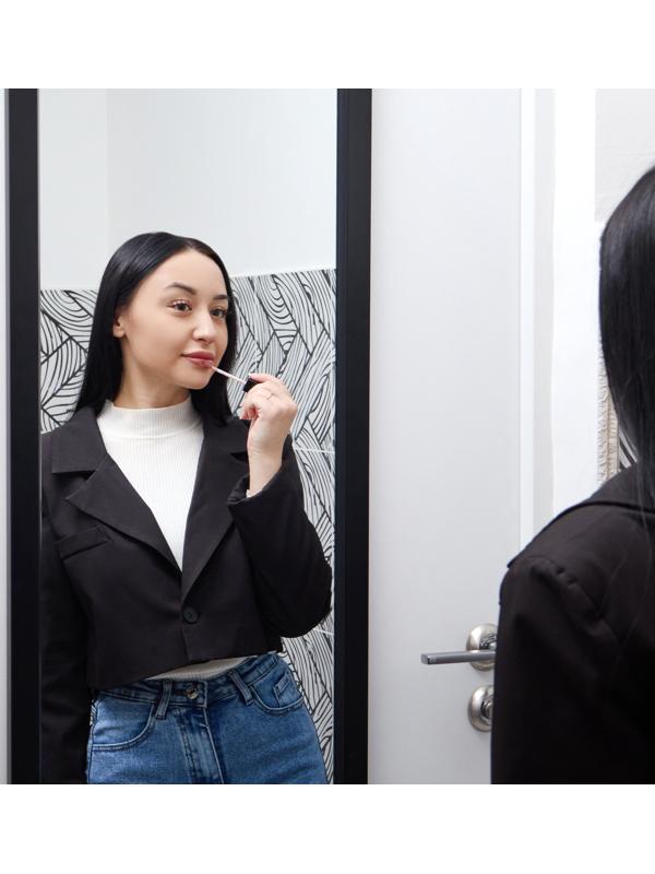 Зеркало Клик Мебель, дверное, подвесное, 400 х 1100 мм, черное