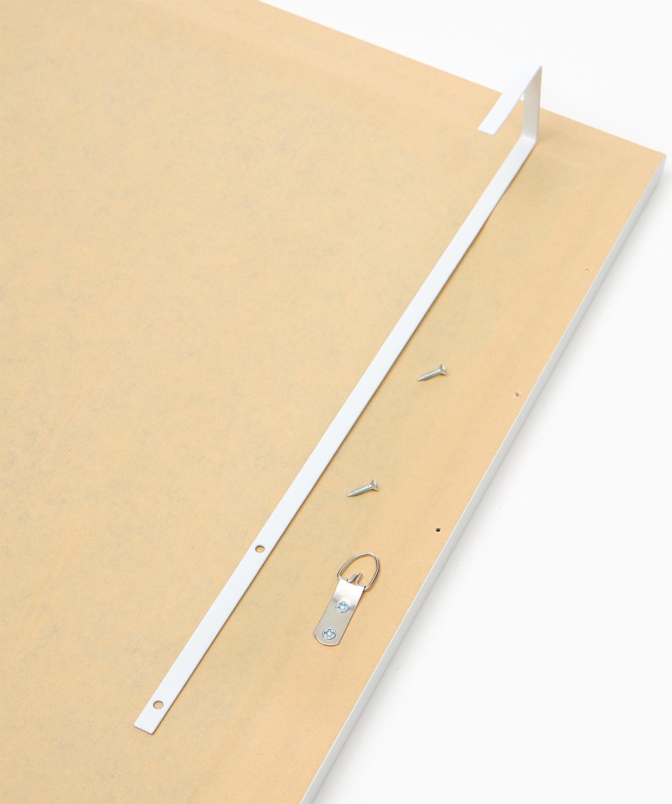 Зеркало Клик Мебель, дверное, подвесное, 400 х 1100 мм, белое