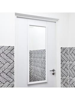 Зеркало Клик Мебель, дверное, подвесное, 400 х 1100 мм, белое