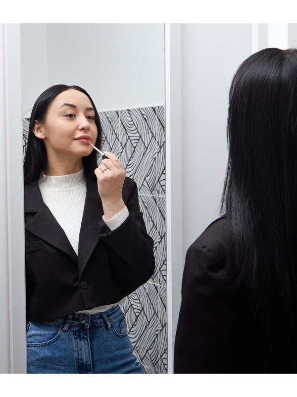 Зеркало Клик Мебель, дверное, подвесное, 400 х 1100 мм, белое