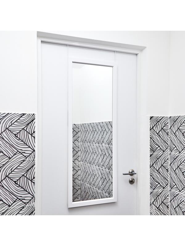 Зеркало Клик Мебель, дверное, подвесное, 400 х 1100 мм, белое