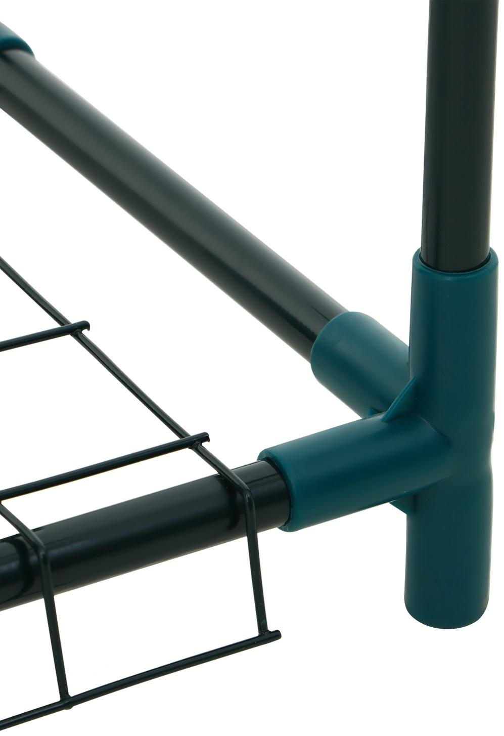 Парник-стеллаж, 2 полки, 93×22×69 см, металлический каркас d=12 мм, чехол плёнка 80 мкм, Greengo