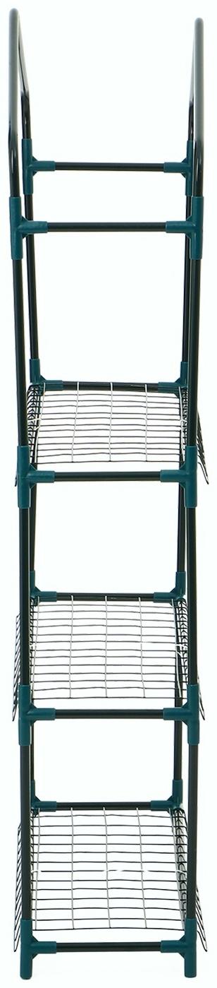 Парник-стеллаж, 3 полки, 110×22×65 см, металлический каркас d=12 мм, чехол плёнка 80 мкм, Greengo