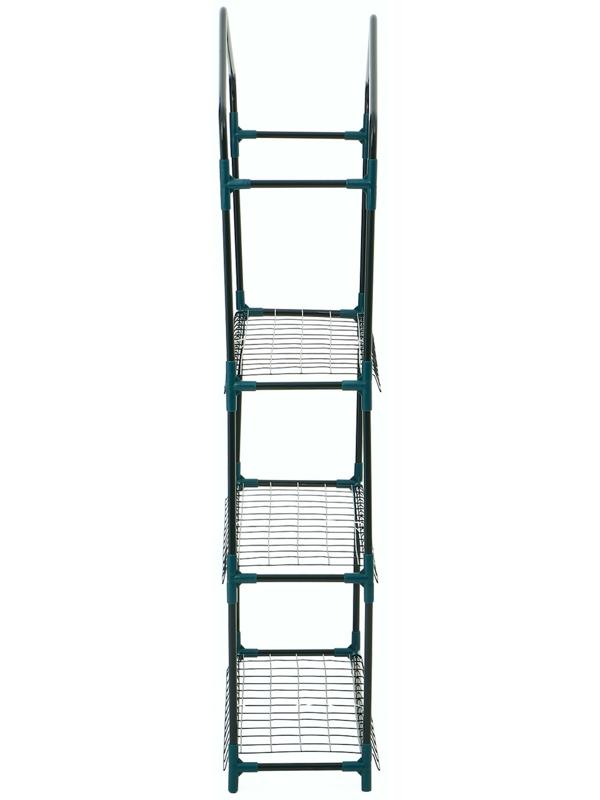 Парник-стеллаж, 3 полки, 110×22×65 см, металлический каркас d=12 мм, чехол плёнка 80 мкм, Greengo