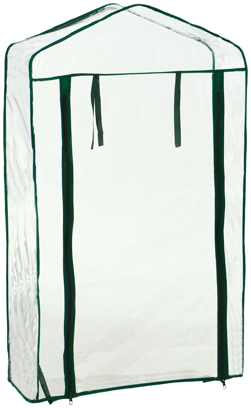Парник-стеллаж, 3 полки, 110×40×65 см, металлический каркас d=16 мм, чехол плёнка 80 мкм, Greengo