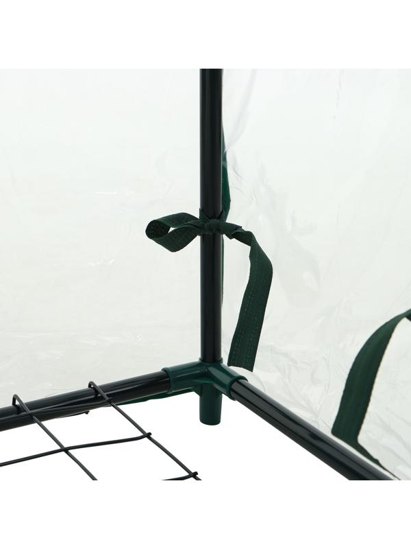 Парник-стеллаж, 3 полки, 110×40×65 см, металлический каркас d=16 мм, чехол плёнка 80 мкм, Greengo