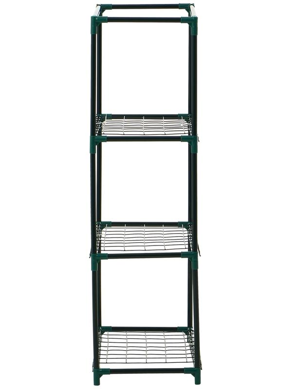 Парник-стеллаж, 3 полки, 80×24×46 см, металлический каркас d=12 мм, чехол плёнка 80 мкм, Greengo