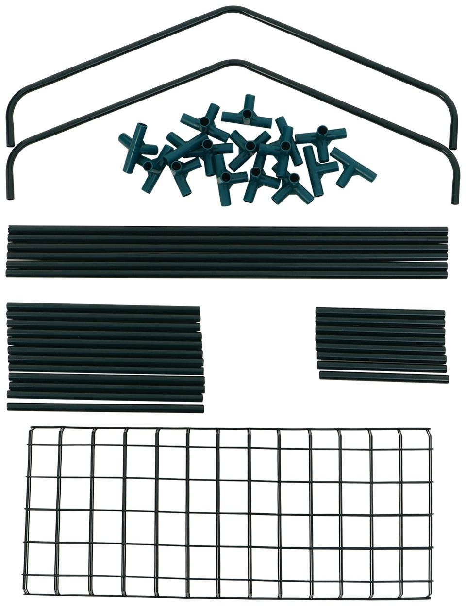 Стеллаж для рассады, 3 полки, 110×22×65 см, металлический каркас d=12 мм, без чехла, Greengo