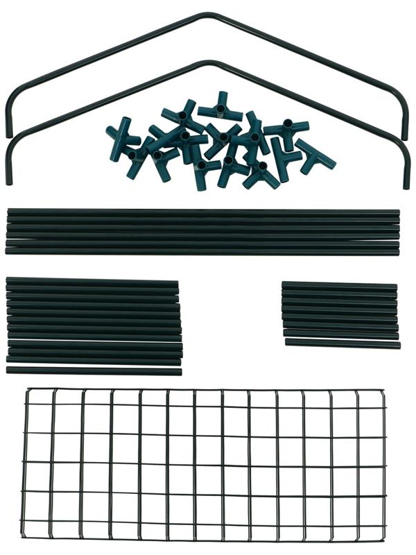 Стеллаж для рассады, 3 полки, 110×22×65 см, металлический каркас d=12 мм, без чехла, Greengo