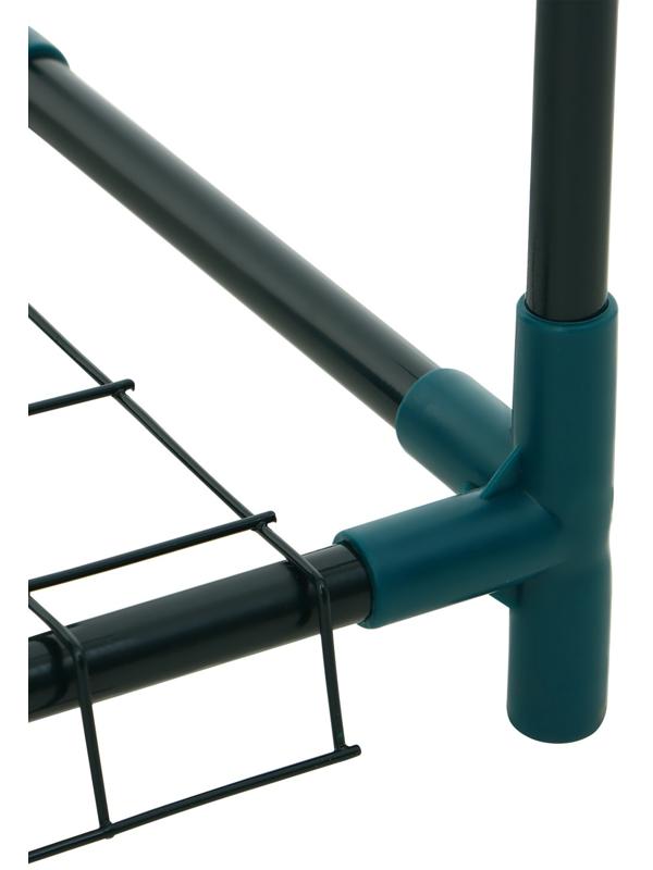 Стеллаж для рассады, 3 полки, 110×22×65 см, металлический каркас d=12 мм, без чехла, Greengo