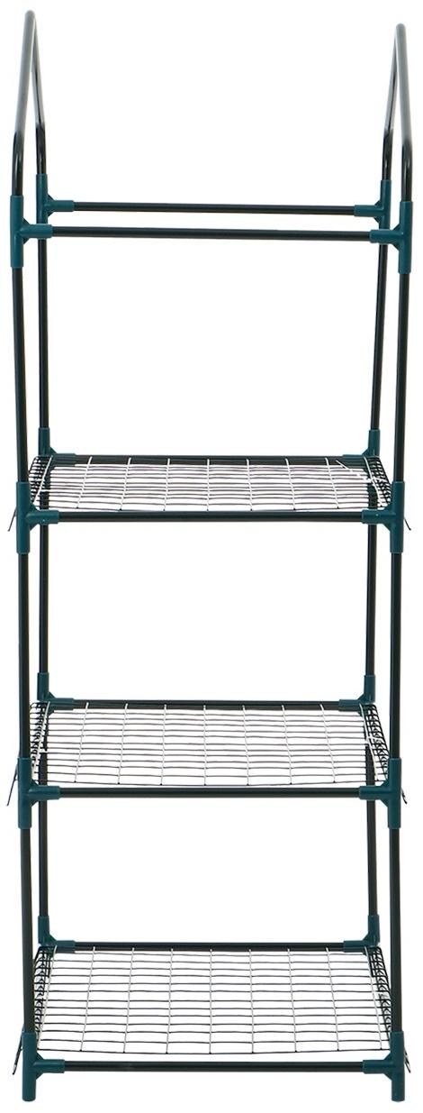 Стеллаж для рассады, 3 полки, 110×40×65 см, металлический каркас d=12 мм, без чехла, Greengo