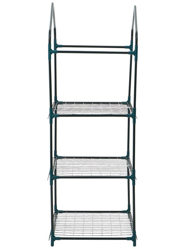 Стеллаж для рассады, 3 полки, 110×40×65 см, металлический каркас d=12 мм, без чехла, Greengo