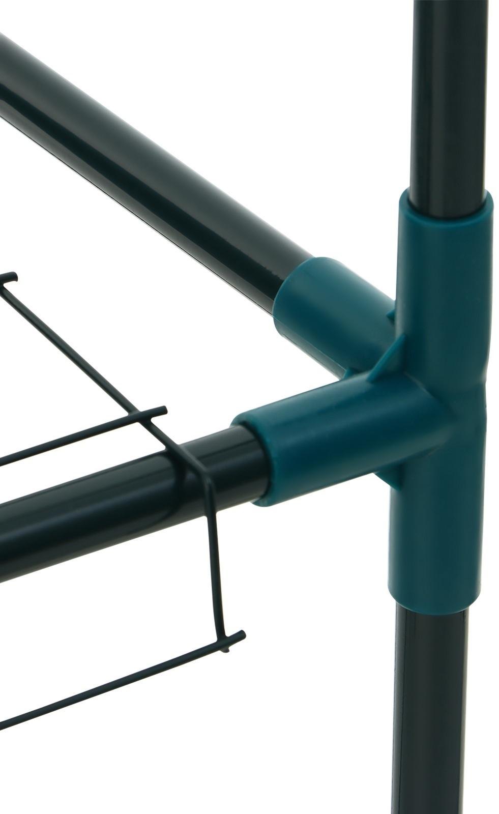 Стеллаж для рассады, 4 полки, 160×40×65 см, металлический каркас d=12 мм, без чехла, Greengo