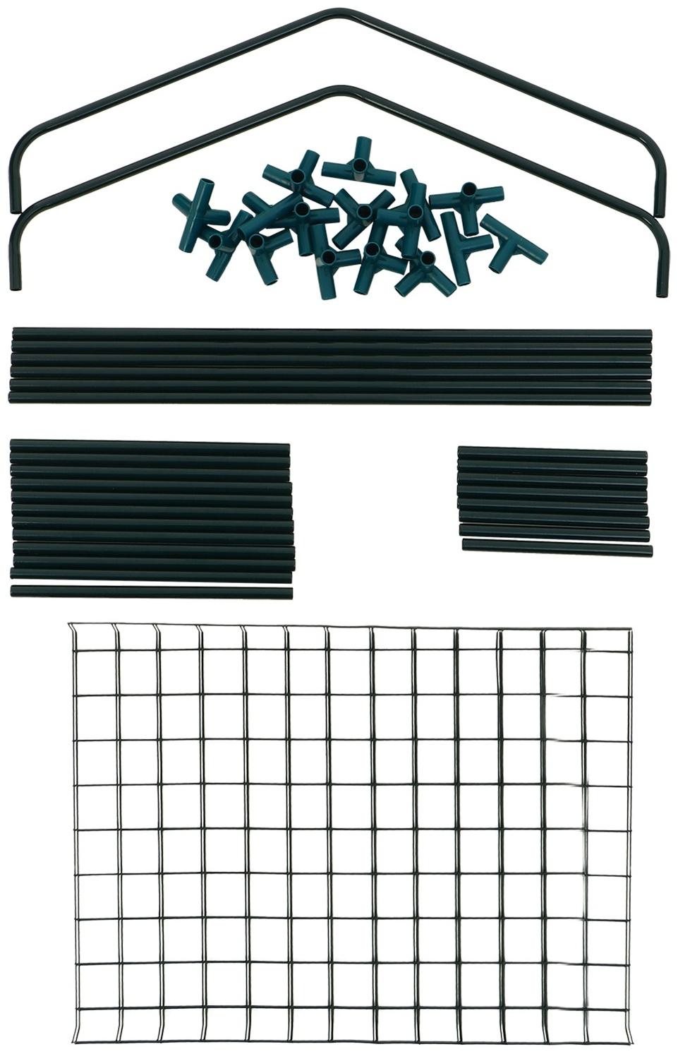 Стеллаж для рассады, 4 полки, 160×40×65 см, металлический каркас d=12 мм, без чехла, Greengo