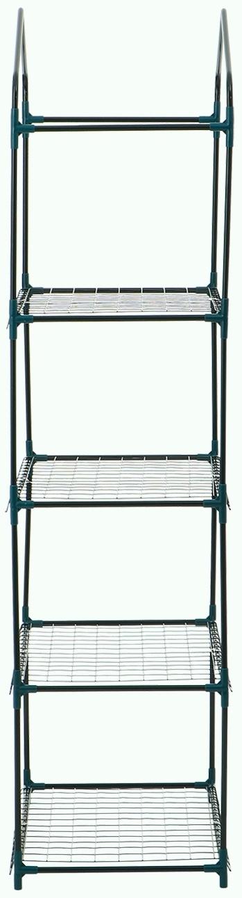 Стеллаж для рассады, 4 полки, 160×40×65 см, металлический каркас d=12 мм, без чехла, Greengo