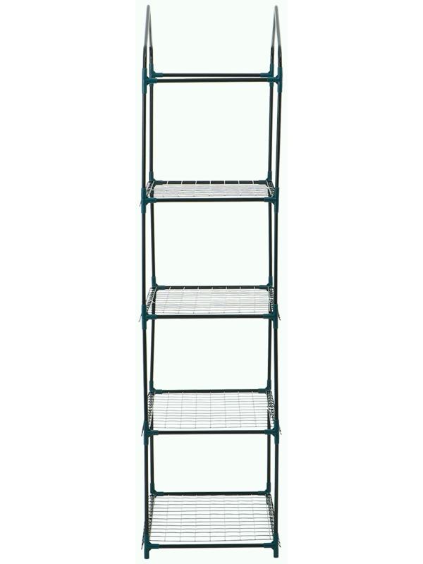 Стеллаж для рассады, 4 полки, 160×40×65 см, металлический каркас d=12 мм, без чехла, Greengo