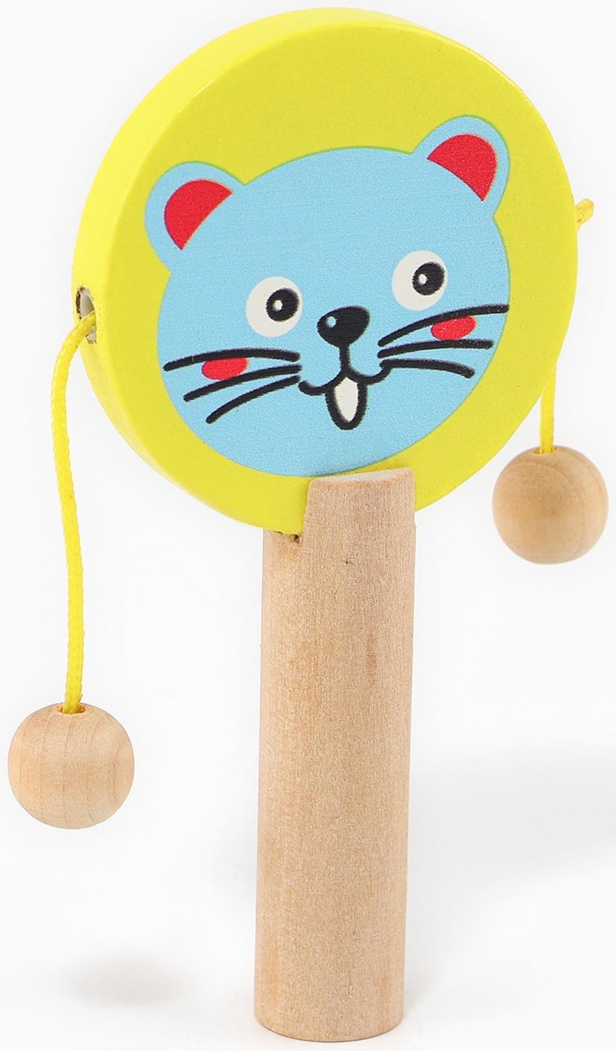 Набор музыкальных инструментов из дерева, 3 предмета «Свистулька, кастаньета, колотушка»