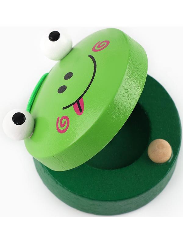 Набор музыкальных инструментов из дерева, 3 предмета «Свистулька, кастаньета, колотушка»