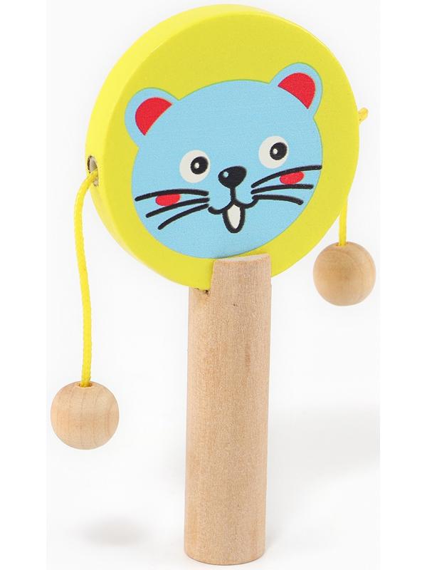 Набор музыкальных инструментов из дерева, 3 предмета «Свистулька, кастаньета, колотушка»