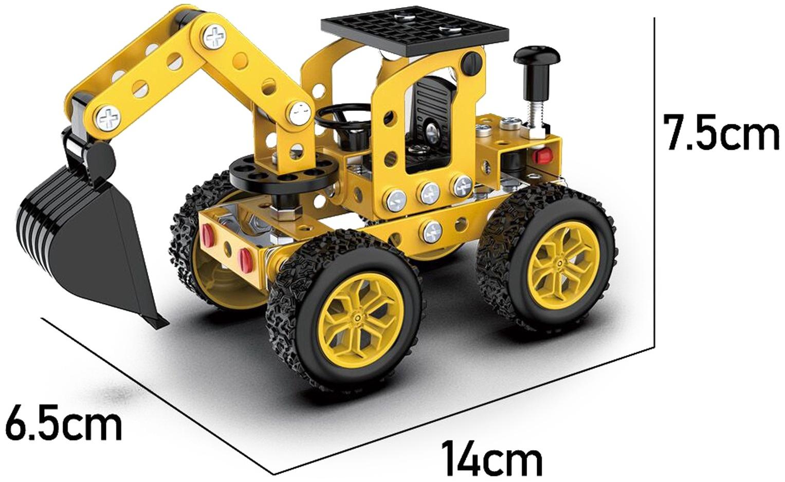 Конструктор металлический «Строительная техника», 6 вариантов сборки , 146 деталей