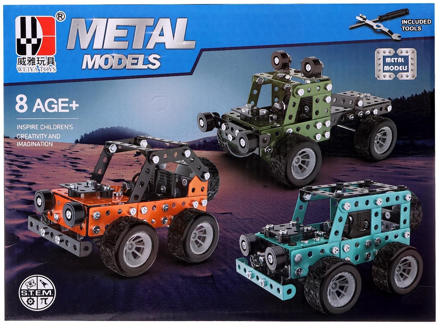 Конструктор металлический «Багги», 164 детали