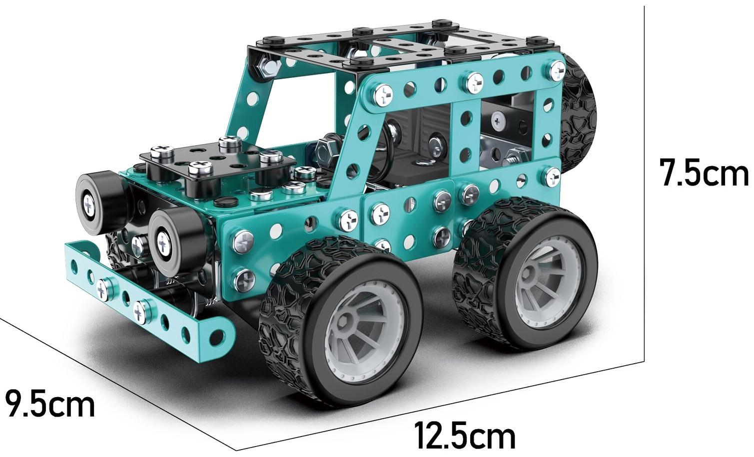 Конструктор металлический «Внедорожник», 190 деталей