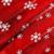 Ткань для рукоделия, «Белые снежинки», красный, лоскут 100 × 150 см