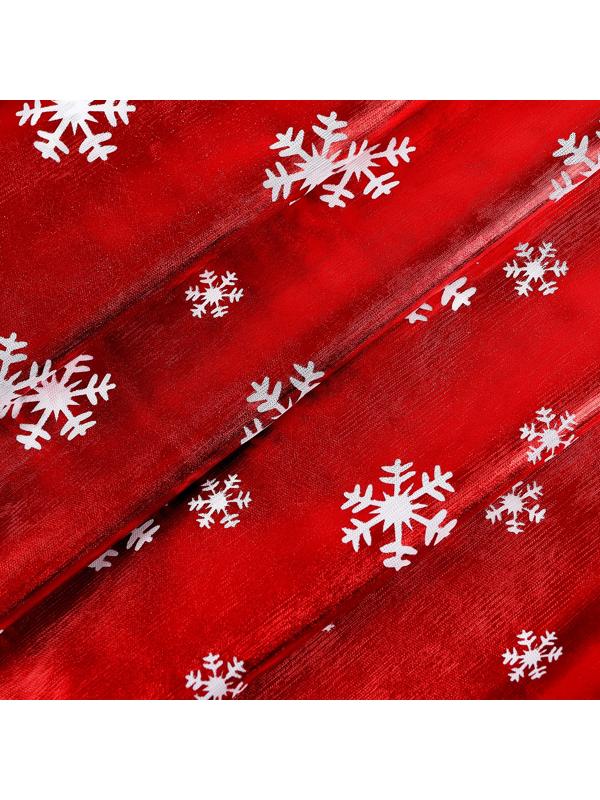 Ткань для рукоделия, «Белые снежинки», красный, лоскут 100 × 150 см