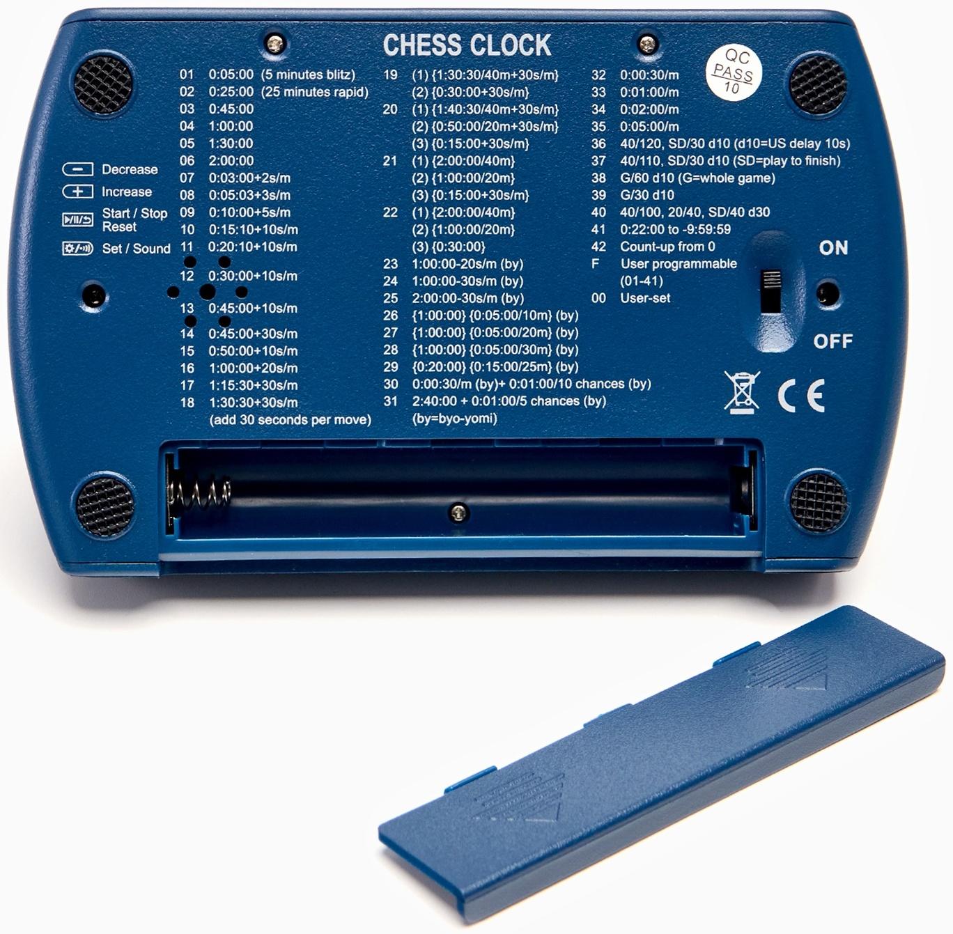 Шахматные часы, электронные, 100 х 161 х 62 мм, АА