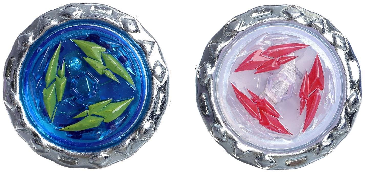 Игровой набор боевых волчков «Мото файтер», 2 волчка, 1 устройство для запуска, световые эффекты