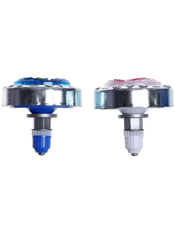 Игровой набор боевых волчков «Мото файтер», 2 волчка, 1 устройство для запуска, световые эффекты