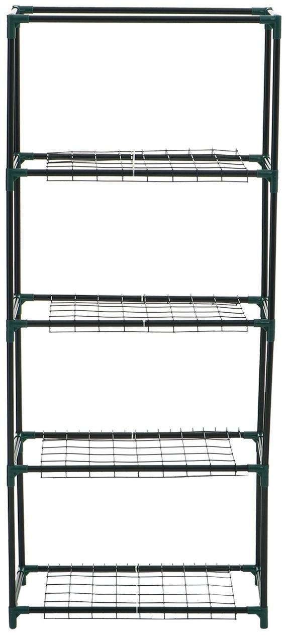 Парник-стеллаж, 4 полки, 105 × 24 × 46 см, металлический каркас d = 12 мм, чехол плёнка 80 мкм, Greengo